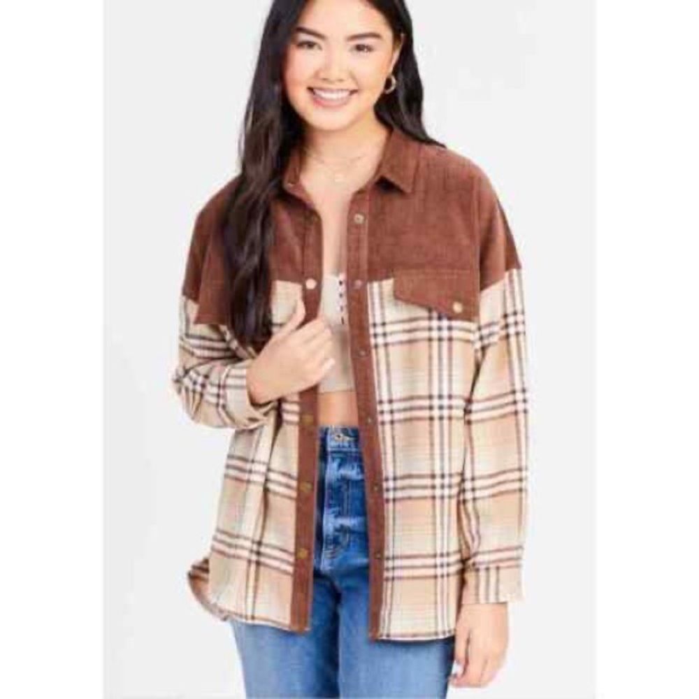 Altar’d State Redford Brown Shacket:)
